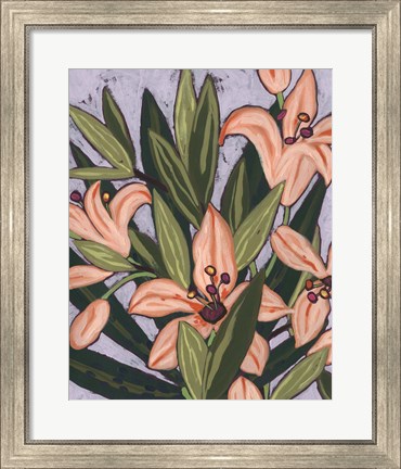Framed Island Lily I Print