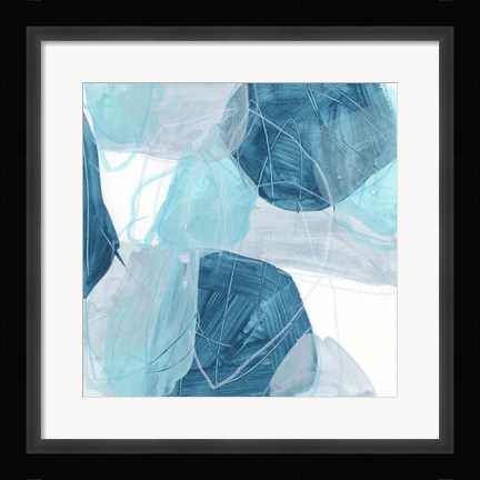 Framed Blue Trance II Print