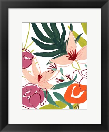 Framed Tropical Confetti II Print