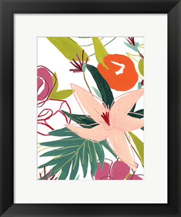 Framed Tropical Confetti IV Print