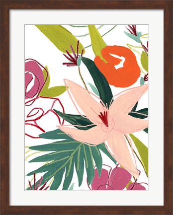Framed Tropical Confetti IV Print