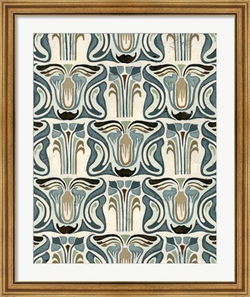Framed Deco Parlor Pattern II Print