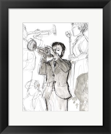 Framed Jazz Sketchbook II Print