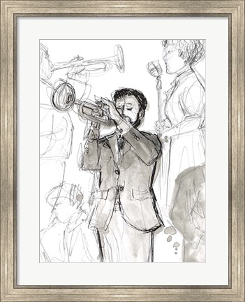 Framed Jazz Sketchbook II Print