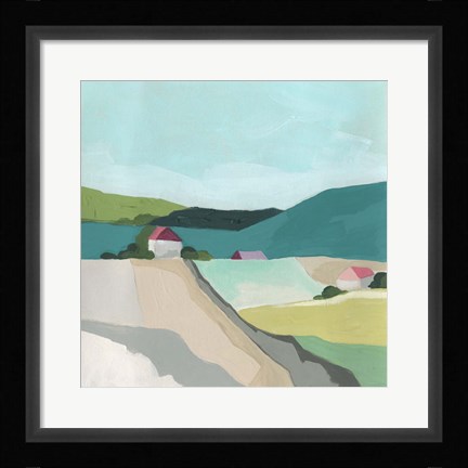 Framed Farm Vista I Print