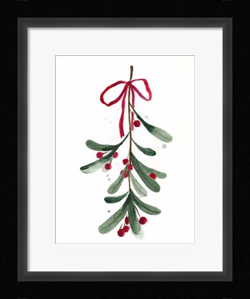 Framed Warm Winter Wishes V Print
