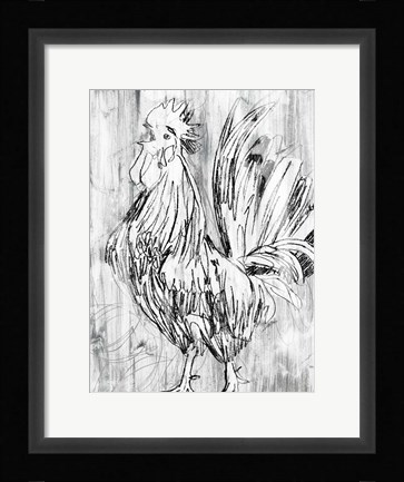 Framed Barnwood Flock II Print