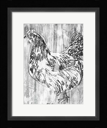 Framed Barnwood Flock IV Print