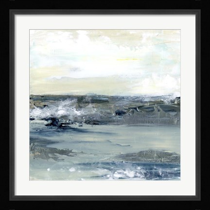 Framed Coastal Blues I Print