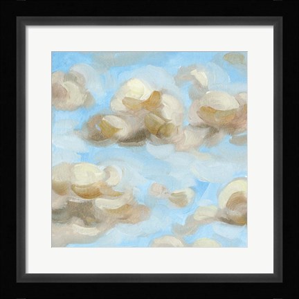 Framed Floating Clouds II Print