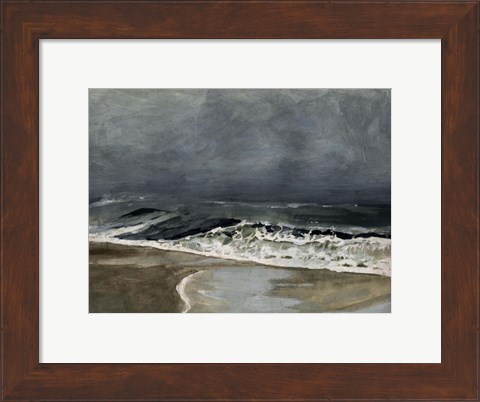 Framed Moody Sea I Print