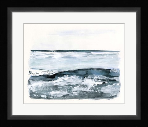 Framed Choppy Surf I Print