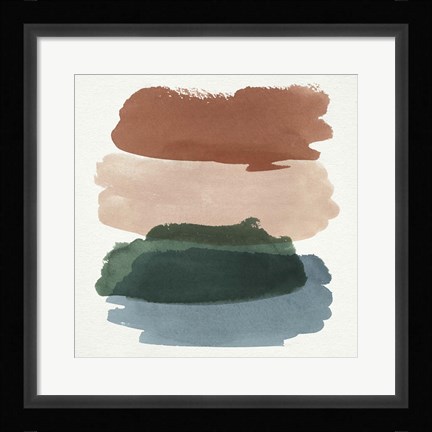 Framed Land Meets Sea I Print