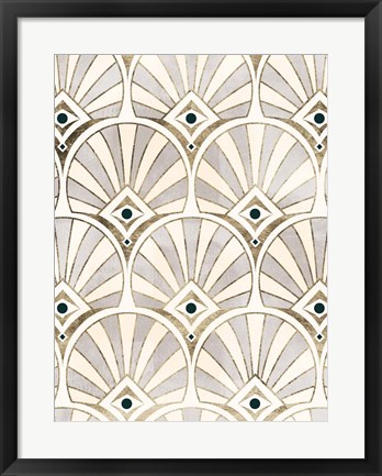 Framed Deco Patterning I Print