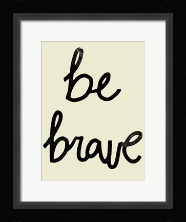 Framed Bold Type I Print