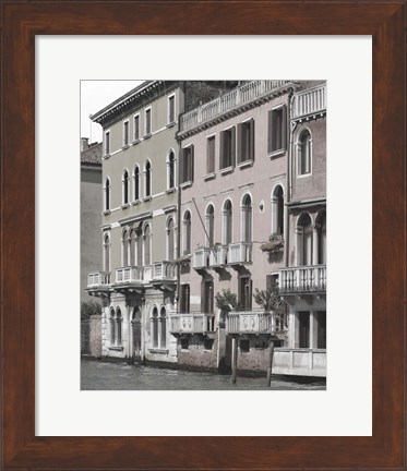 Framed Venetian Facade Photos IV Print