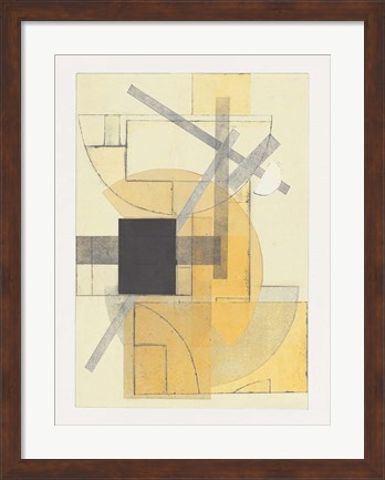 Framed Mapping Bauhaus III Print