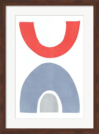 Framed Primary Arches I Print