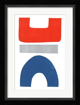 Framed Primary Arches IV Print