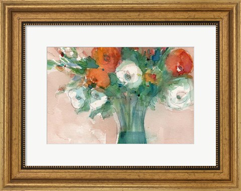 Framed Abundant Bouquet I Print