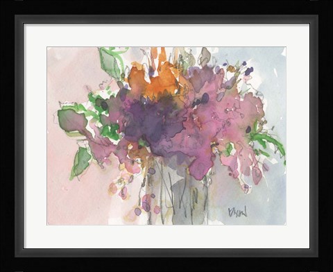 Framed Floral Charm II Print