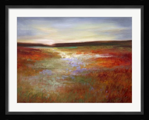Framed Light Across the Meadow I Print