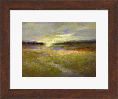 Framed Light Across the Meadow II Print