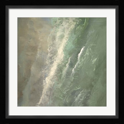 Framed Aerial Coast I Print