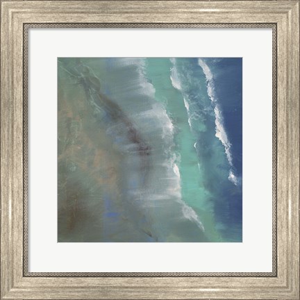 Framed Aerial Coast II Print