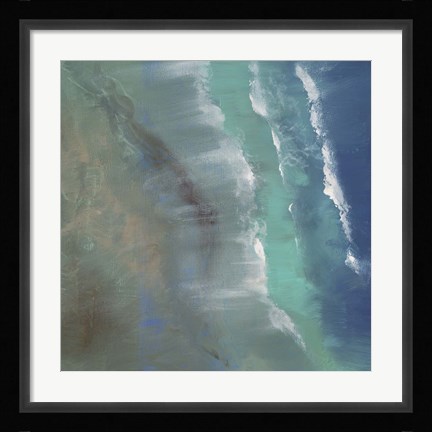 Framed Aerial Coast II Print