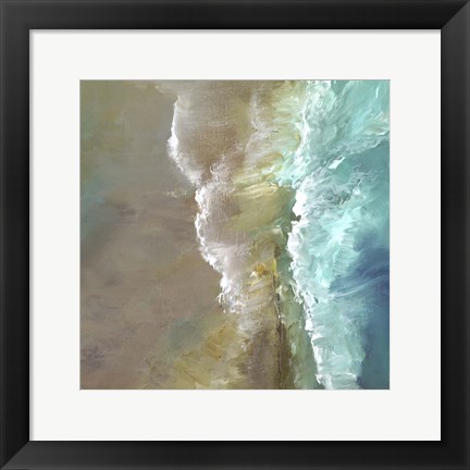 Framed Aerial Coast III Print