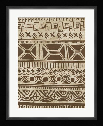 Framed Tribal Markings I Print