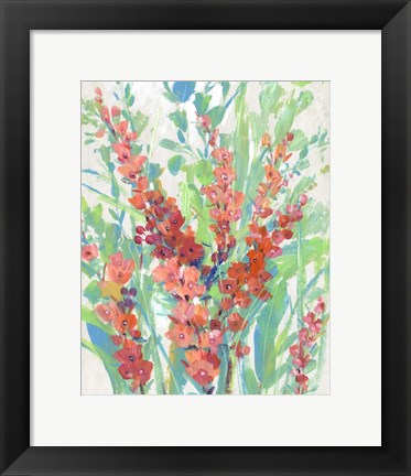 Framed Tropical Summer Blooms II Print