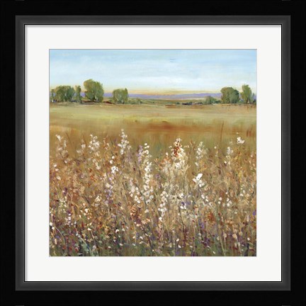 Framed Abundance of Wildflowers II Print