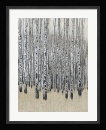 Framed Neutral Aspen I Print