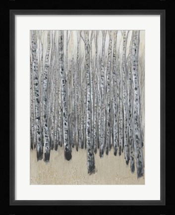 Framed Neutral Aspen II Print