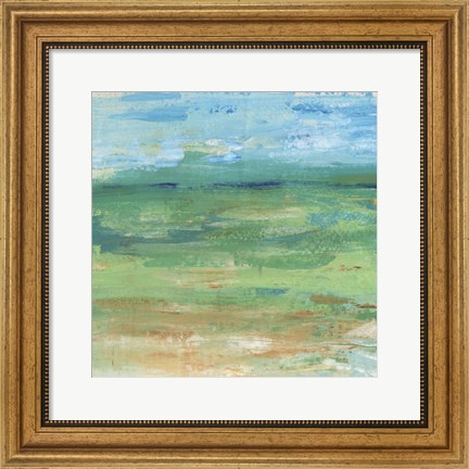 Framed Spring Green Pasture II Print