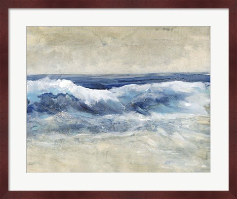Framed Breaking Shore Waves I Print