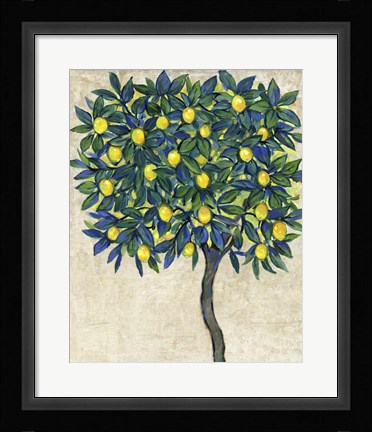 Framed Lemon Tree Composition I Print