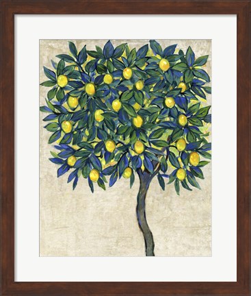 Framed Lemon Tree Composition I Print