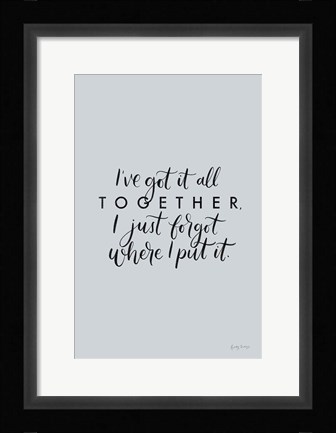 Framed All Together Print