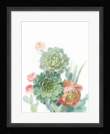 Framed Pastel Desert I Print