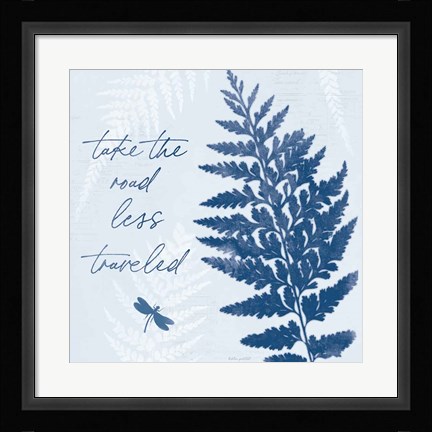 Framed True Blue V Print