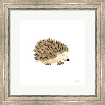 Framed Woodland Whimsy Hedgehog Print