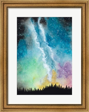 Framed Magical Night Sky Print