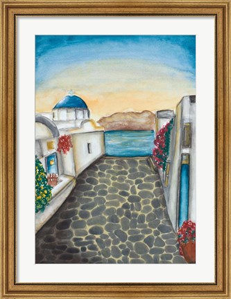 Framed Santorini Print