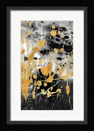 Framed Gold Reflections Abstract Print