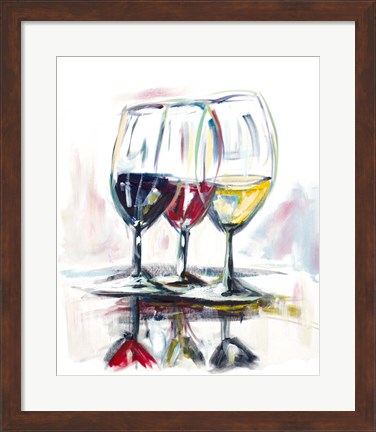 Framed Time for Wine II Print