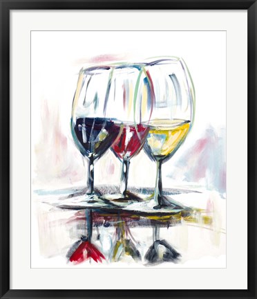 Framed Time for Wine II Print