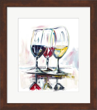 Framed Time for Wine II Print